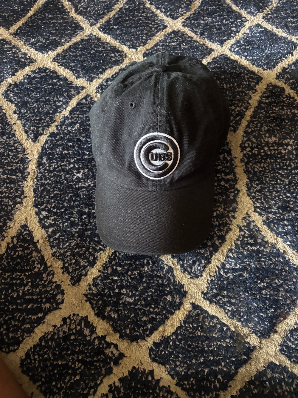 Chicago Cubs Black Embroidered Logo Baseball Cap